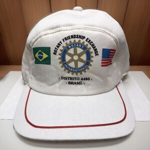 Rotary International Friendship Exchange Hat Brasil Distrito 4480 Foam SnapBack